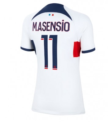 Paris Saint-Germain Marco Asensio #11 Vieraspaita Naisten 2023-24 Lyhyet Hihat